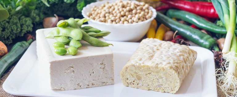 Tofu, Tempeh, and Edamame are plant based protein
 